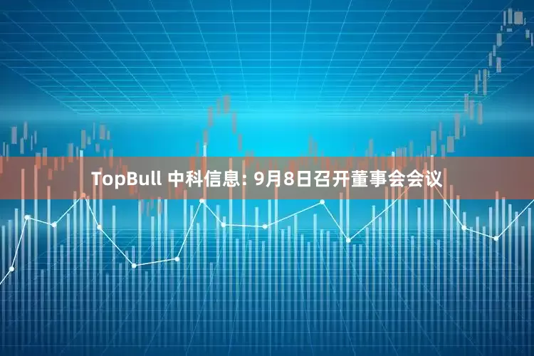 TopBull 中科信息: 9月8日召开董事会会议